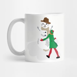 Winter story with snowman Mug